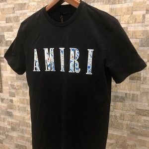 Amiri Paisley-Logo Cotton T-Shirt